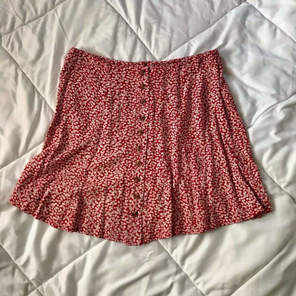 American Eagle high rise floral skirt